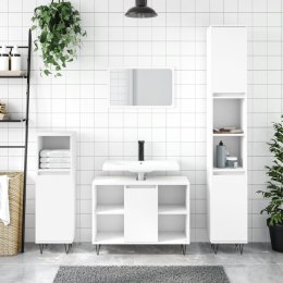 3-cz. zestaw mebli łazienkowych, biały, materiał drewnopochodny Lumarko!