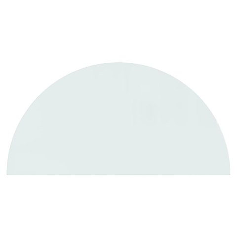 Panel kominkowy, szklany, półokrągły, 1000x500 mm Lumarko!