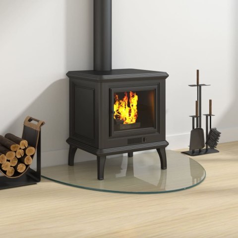 Panel kominkowy, szklany, półokrągły, 800x600 mm Lumarko!