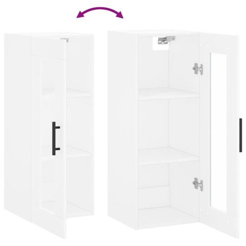 VidaXL Szafka wisząca, biała, 34,5x34x90 cm