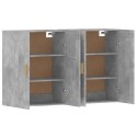 VidaXL Wiszące szafki, 2 szt., szarość betonu, materiał drewnopochodny
