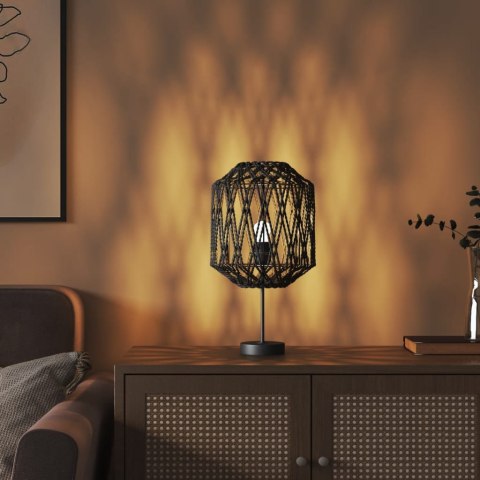 Klosz do lampy, czarny, Ø23x28 cm, żelazo i papier Lumarko!