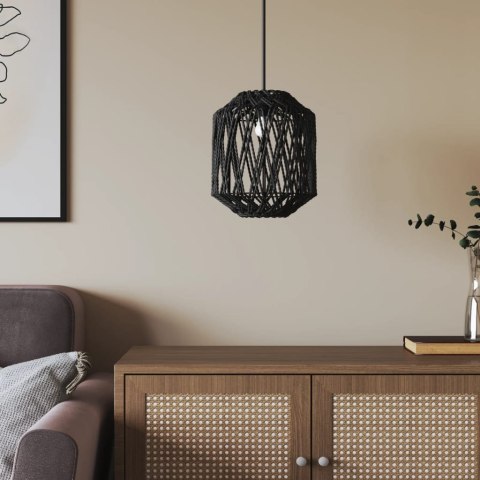 Klosz do lampy, czarny, Ø23x28 cm, żelazo i papier Lumarko!