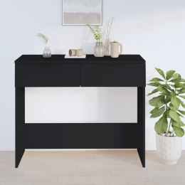 Stolik konsolowy, czarny, 90x36x75 cm, materiał drewnopochodny Lumarko!