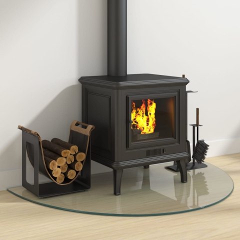 Panel kominkowy, szklany, półokrągły, 1000x600 mm Lumarko!