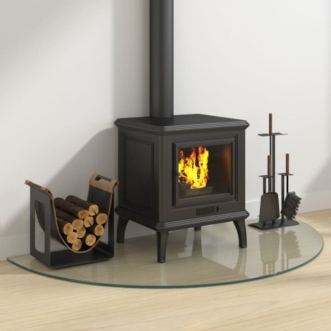 Panel kominkowy, szklany, półokrągły, 1200x600 mm Lumarko!