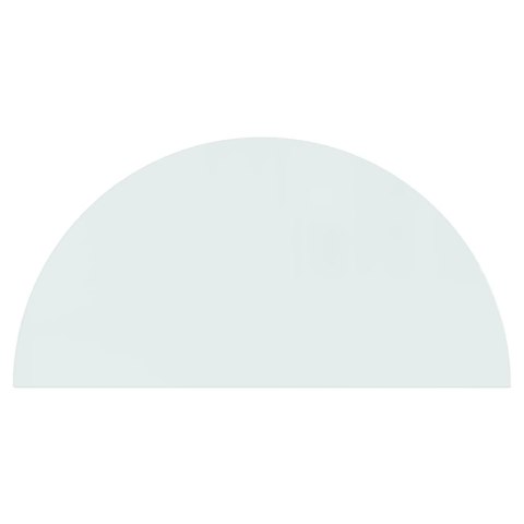 Panel kominkowy, szklany, półokrągły, 1200x600 mm Lumarko!