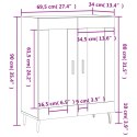 Szafka, brązowy dąb, 69,5x34x90 cm, materiał drewnopochodny Lumarko!