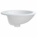 Umywalka, biała, 52x46x20 cm, owalna, ceramiczna Lumarko!