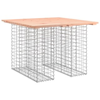 Ławka ogrodowa, gabion, 100x102x72 cm, lite drewno daglezjowe Lumarko!