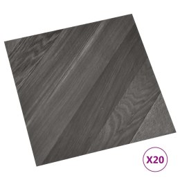 VidaXL Samoprzylepne panele podłogowe, 20 szt., PVC, 1,86 m², w pasy