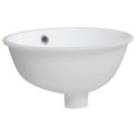 Umywalka, biała, 33x29x16,5 cm, owalna, ceramiczna Lumarko!