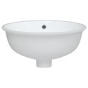 Umywalka, biała, 37x31x17,5 cm, owalna, ceramiczna Lumarko!
