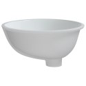 Umywalka, biała, 37x31x17,5 cm, owalna, ceramiczna Lumarko!