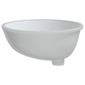 Umywalka, biała, 49x40,5x21 cm, owalna, ceramiczna Lumarko!