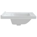 VidaXL Umywalka, biała, 61x48x19,5 cm, prostokątna, ceramiczna