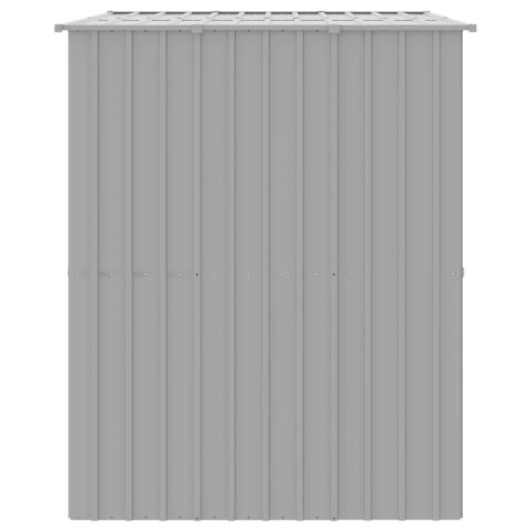 Buda dla psa, z dachem, jasnoszara, 214x153x181 cm, stal Lumarko!