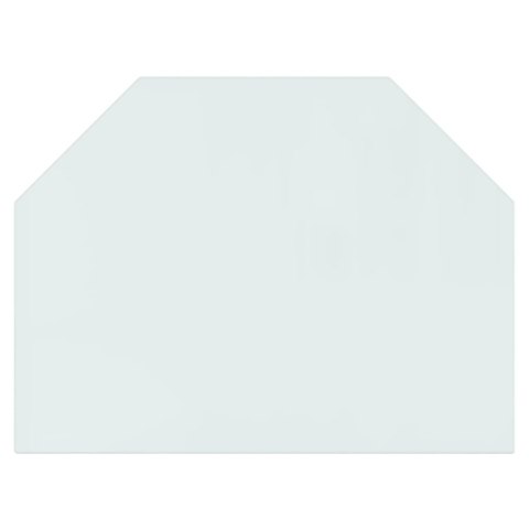 VidaXL Panel kominkowy, szklany, sześciokątny, 80x60 cm