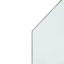 Panel kominkowy, szklany, sześciokątny, 80x60 cm Lumarko!