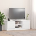 Szafka pod TV ALTA, biała, 112x35x41 cm, lite drewno sosnowe Lumarko!