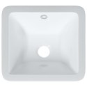 VidaXL Umywalka, biała, 30,5x27x14 cm, prostokątna, ceramiczna