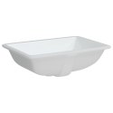 VidaXL Umywalka, biała, 55,5x37,5x19 cm, prostokątna, ceramiczna