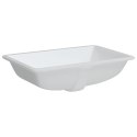 VidaXL Umywalka, biała, 60x40x21 cm, prostokątna, ceramiczna