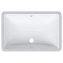 VidaXL Umywalka, biała, 60x40x21 cm, prostokątna, ceramiczna