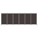 Parawan 6-panelowy, brązowy, 520x180 cm, tkanina Lumarko!