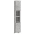 VidaXL Zestaw 3 szafek łazienkowych, szarość betonu