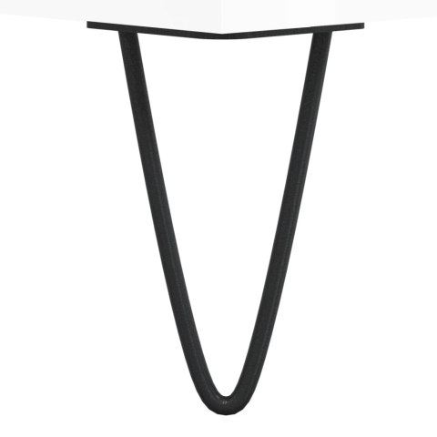 VidaXL Stoliki kawowe, 2 szt., białe z połyskiem, 50x50x40 cm