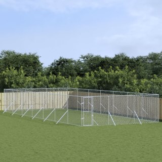 Kojec zewnętrzny dla psa, 6x14x2 m, stal galwanizowana