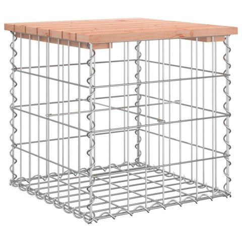 VidaXL Ławka ogrodowa z gabionem, 43x44x42 cm, lite drewno daglezjowe