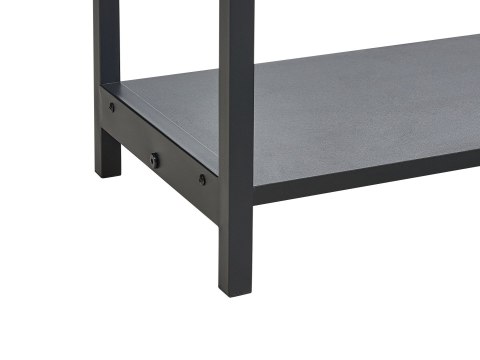 Konsola 2 szuflady fronty rattanowe czarna OPOCO