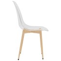 Krzesła stołowe, 4 szt., transparentne, PET Lumarko!