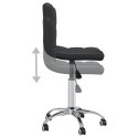 VidaXL Krzesło biurowe, obrotowe, czarne, sztuczna skóra