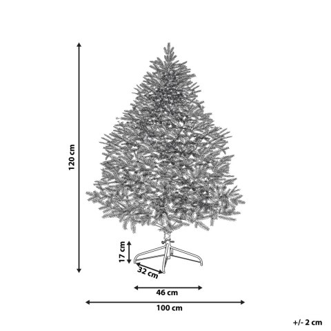 Sztuczna choinka 120 cm różowa FARNHAM