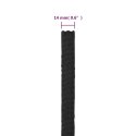 VidaXL Linka żeglarska, czarna jednolita, 14 mm, 50 m, polipropylen