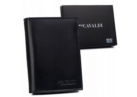 Duży, skórzany portfel męski z systemem RFID — 4U Cavaldi Lumarko!