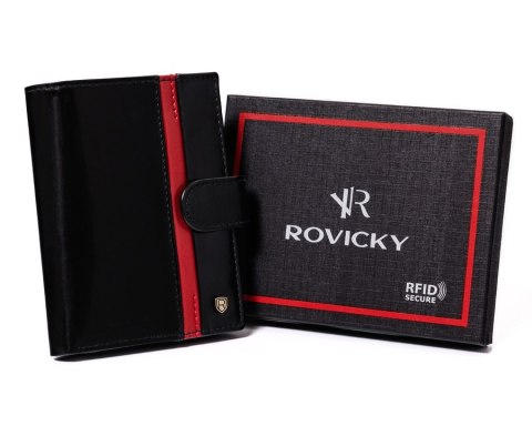 Elegancki portfel męski z wysokojakościowej skóry naturalnej — Rovicky Lumarko!
