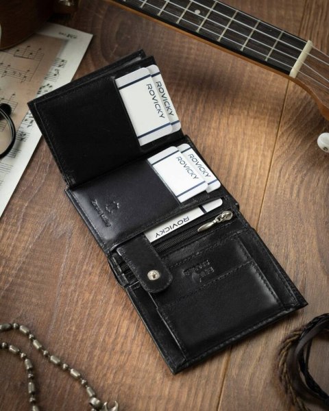 Portfel męski ze skóry naturalnej z systemem RFID — 4U Cavaldi Lumarko!