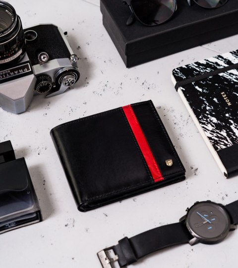 Skórzany Portfel Męski Na Karty Z Ochroną Rfid Protect Lumarko!