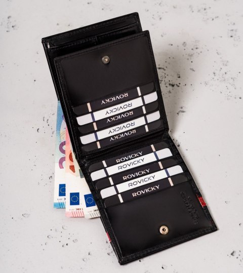 Skórzany Portfel Męski Na Karty Z Ochroną Rfid Protect Lumarko!