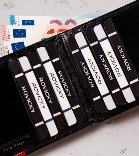 Skórzany Portfel Męski Na Karty Z Ochroną Rfid Protect Lumarko!