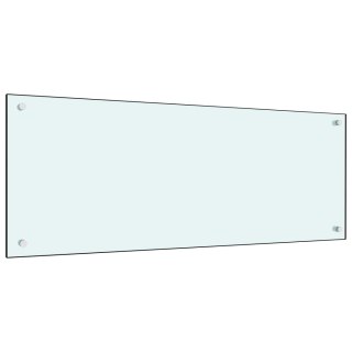 Panel ochronny do kuchni, biały, 100x40 cm, szkło hartowane