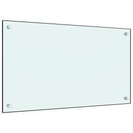 VidaXL Panel ochronny do kuchni, biały, 70x40 cm, szkło hartowane
