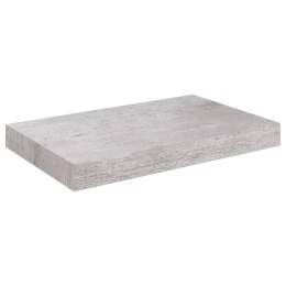 Wisząca półka ścienna, szarość betonu, 23 x 23,5 x 3,8 cm, MDF Lumarko!