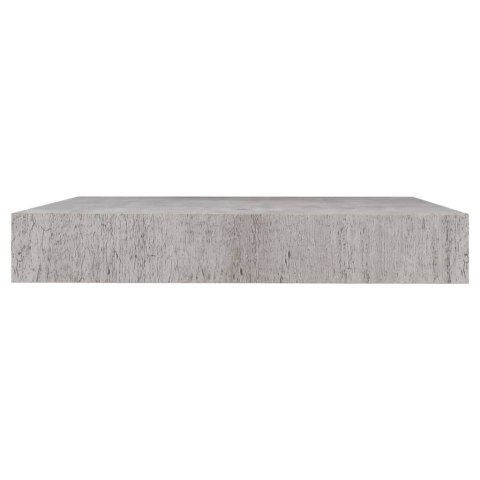 Wisząca półka ścienna, szarość betonu, 23 x 23,5 x 3,8 cm, MDF Lumarko!
