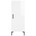 Wysoka szafka, biała z wysokim połyskiem, 34,5x34x180 cm Lumarko!