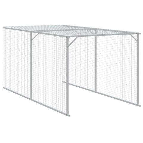 Kurnik z wybiegiem, antracytowy, 110x813x110 cm, stal Lumarko!